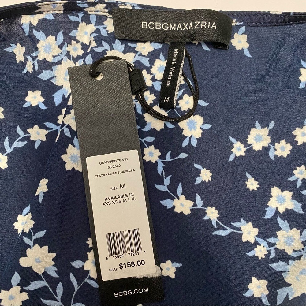 BCBGMaxAzria Floral Wrap Top Maxi Skirt Set M Wedding Guest Spring Event - Picture 9 of 16